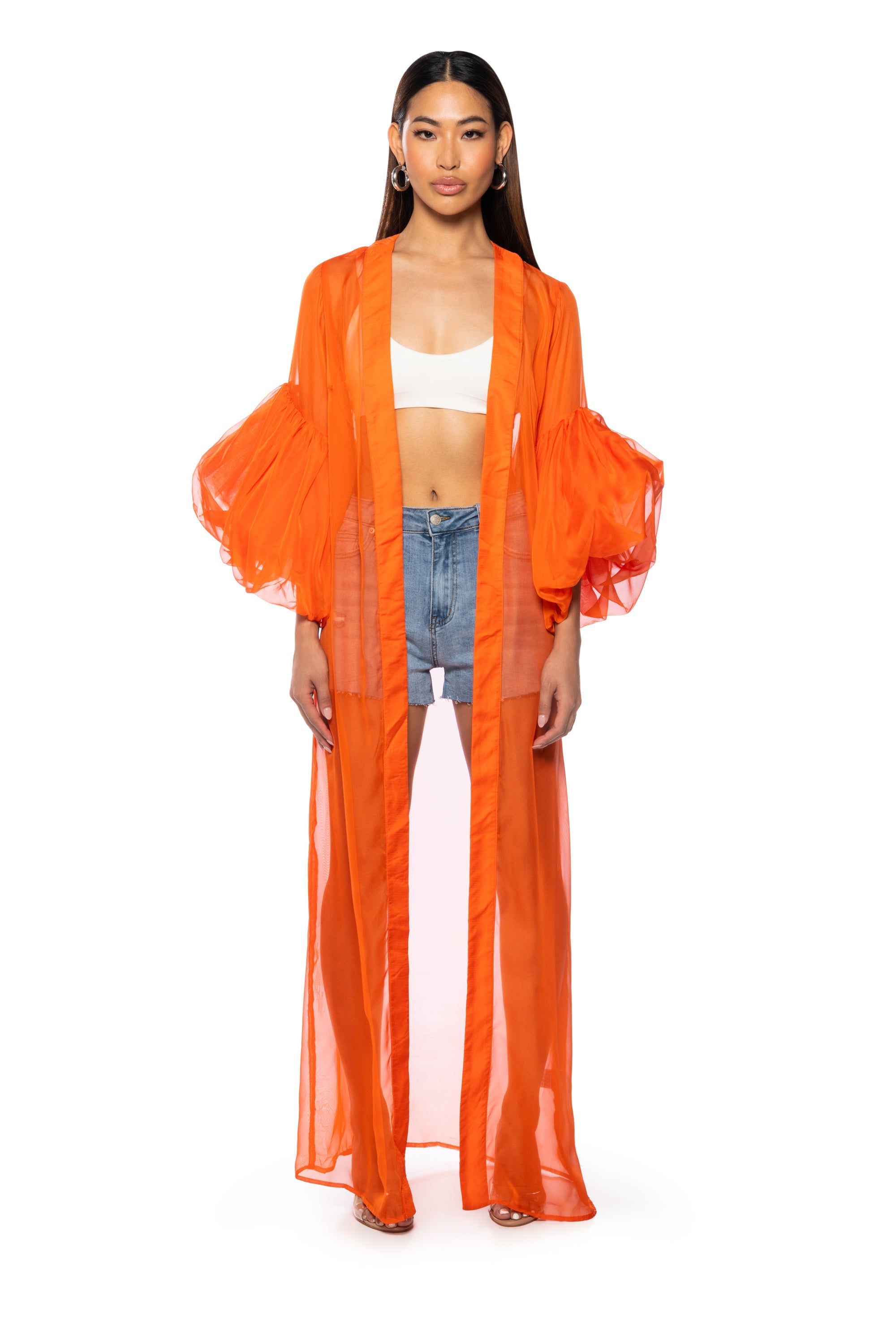 MALDIVES PUFF SLEEVE DUSTER
