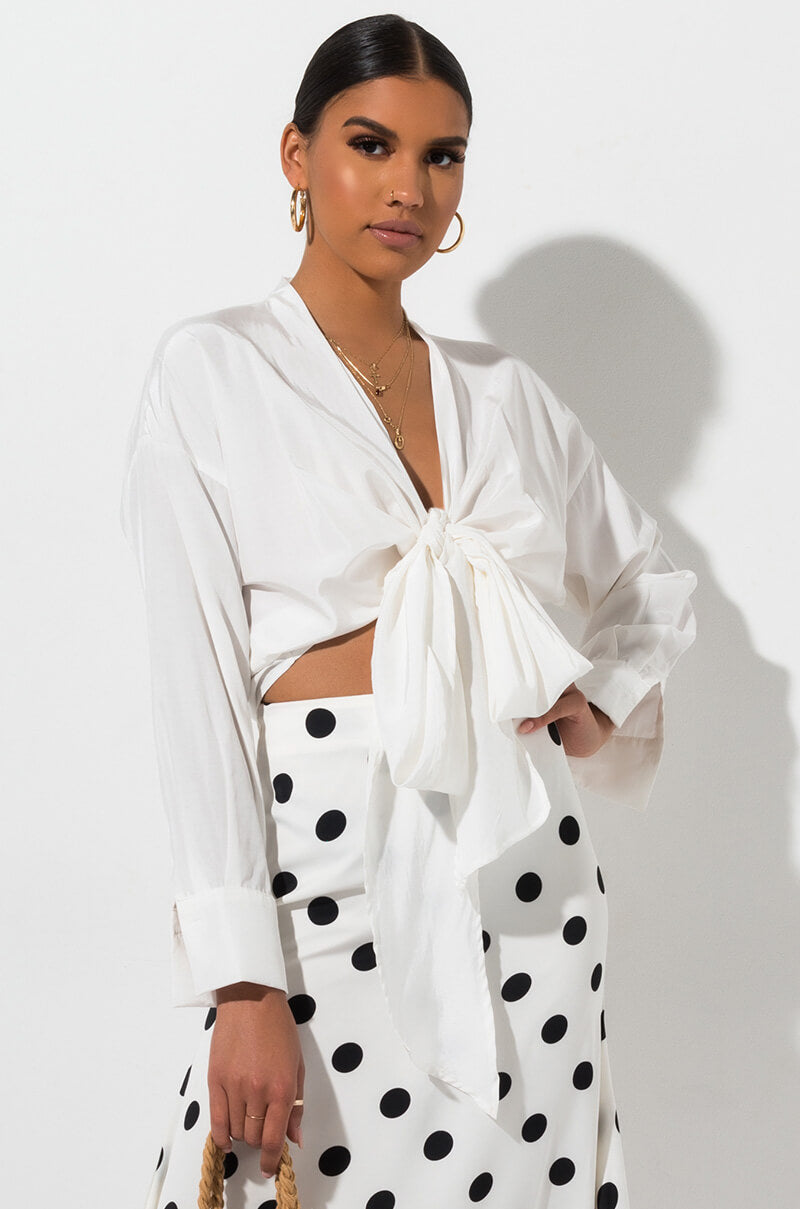 SEXY LINEN DRESSY BLOUSE