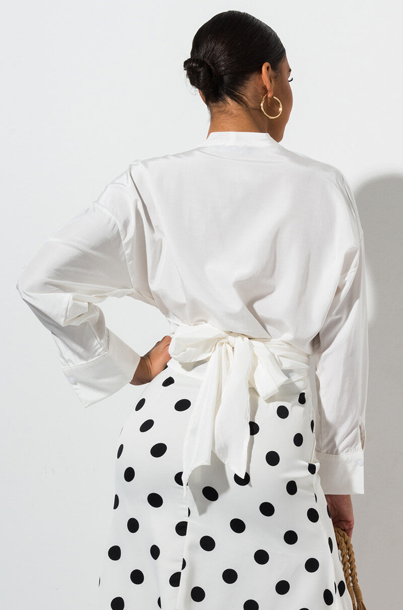 SEXY LINEN DRESSY BLOUSE