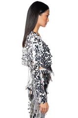SEQUIN COVER UP JACKET
