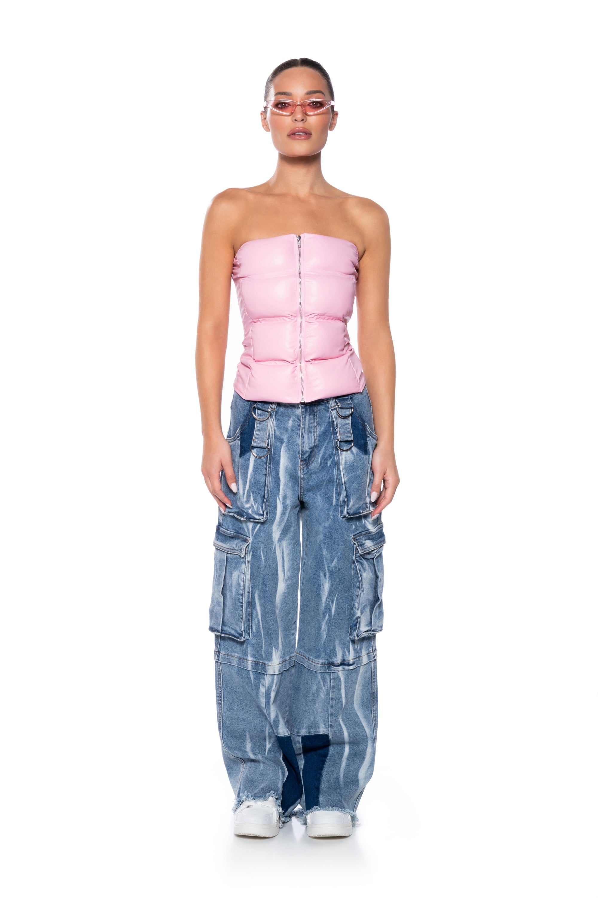 ON THE GO METALLIC TUBE TOP