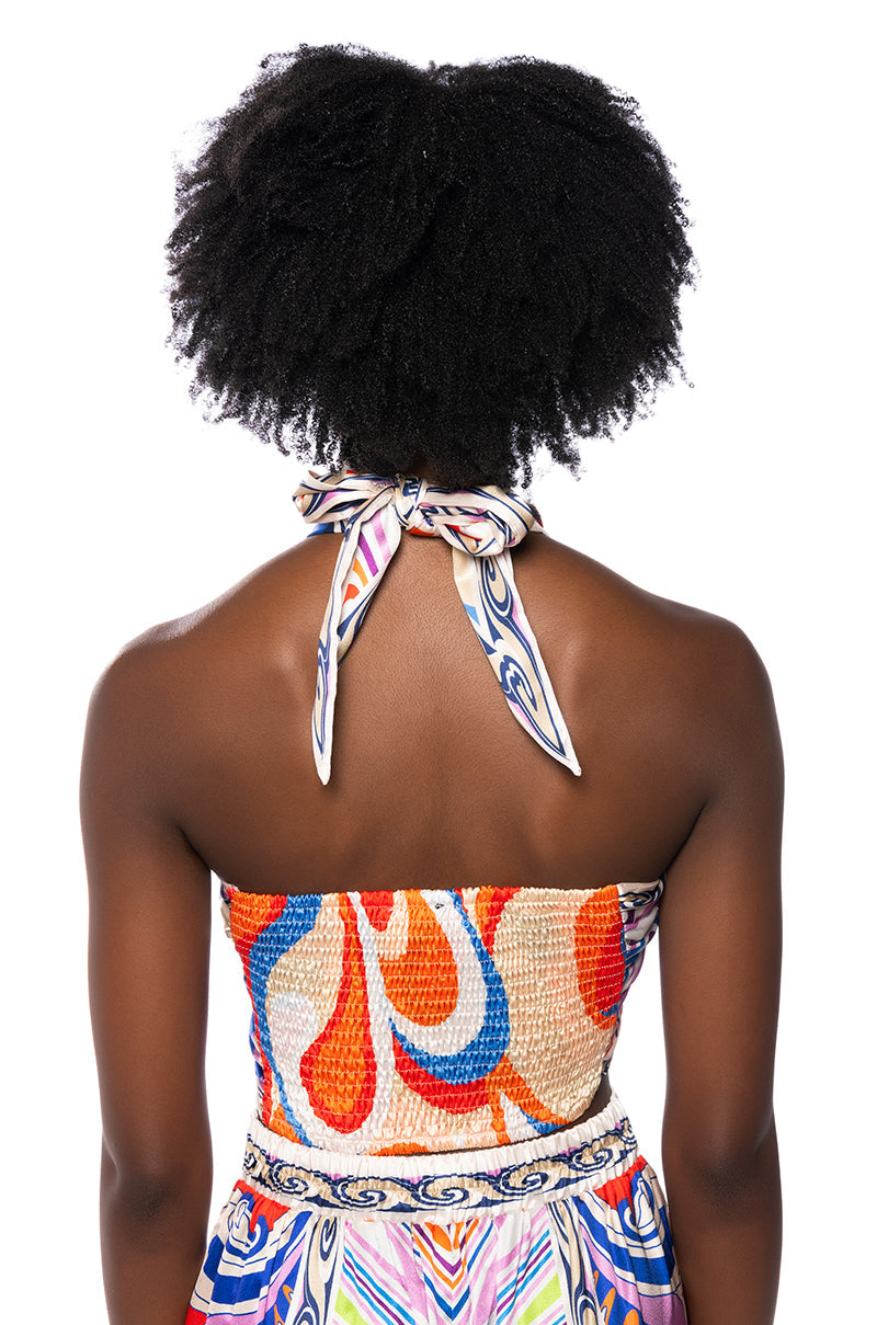 ON THE ISLAND TIE TOP MAXI SKIRT SET
