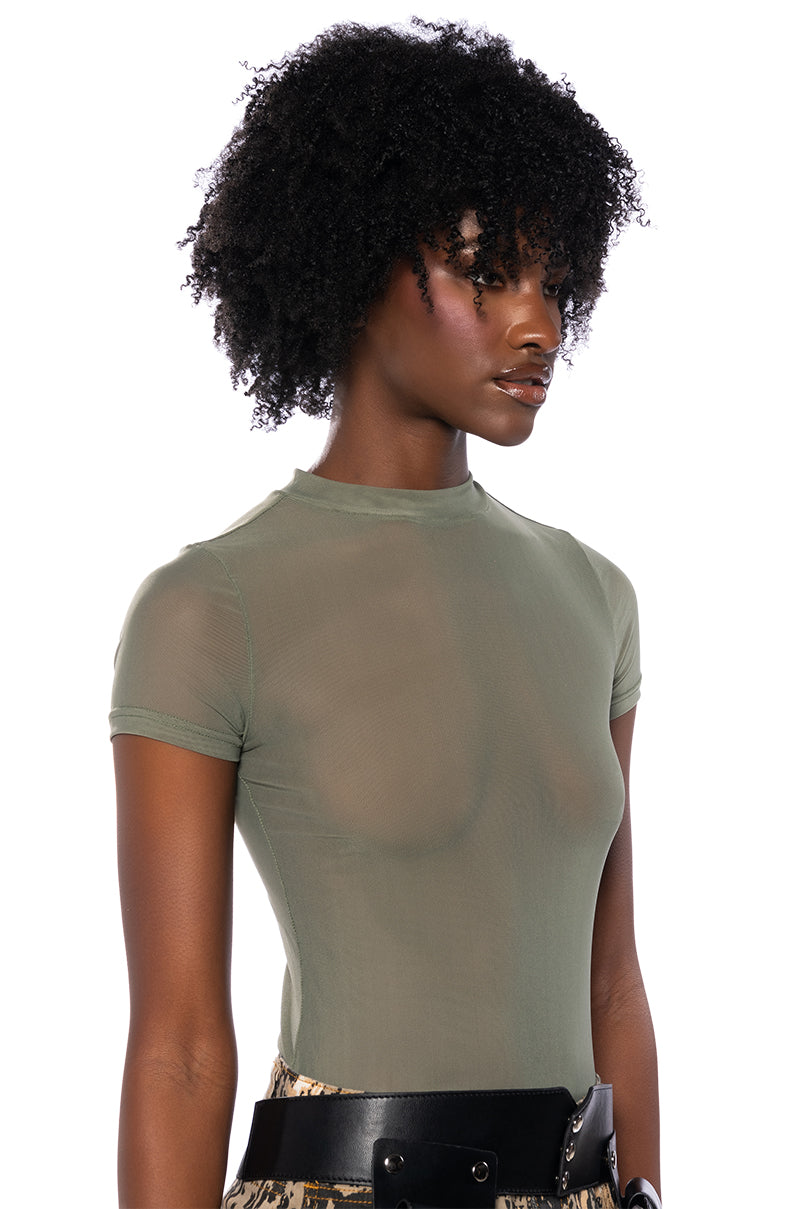 PAXTON SHORT SLEEVE MESH BODYSUIT