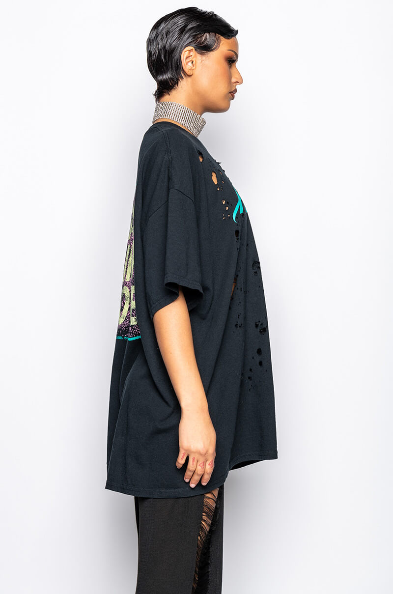 POISON GRAPHIC T SHIRT DRESS