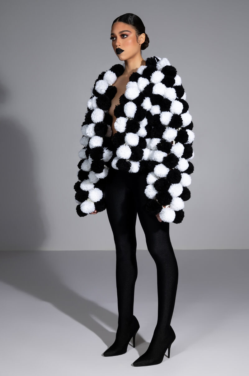 POM POM CARDIGAN