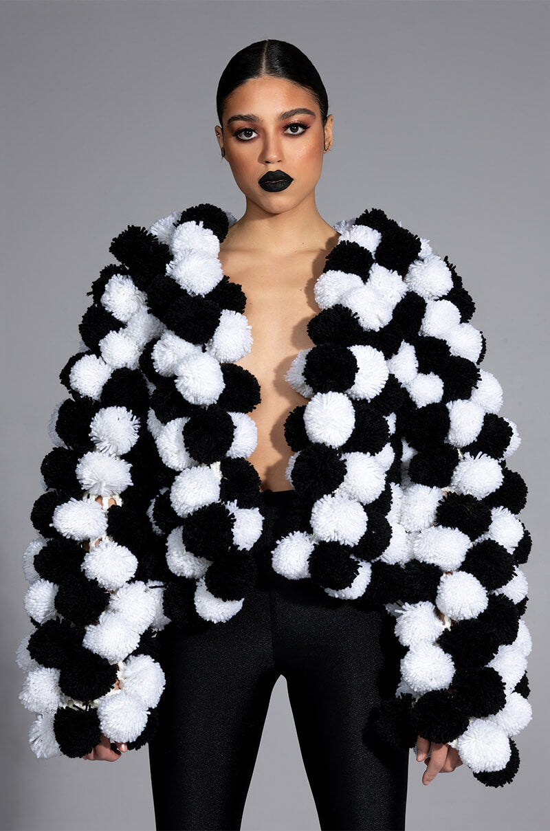 POM POM CARDIGAN