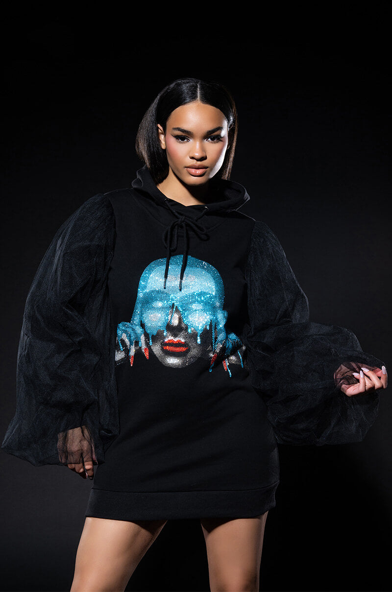 READ MY MIND SWEATSHIRT DRESS
