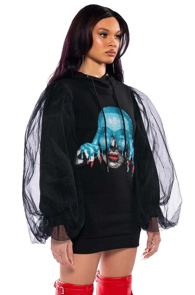 READ MY MIND SWEATSHIRT DRESS