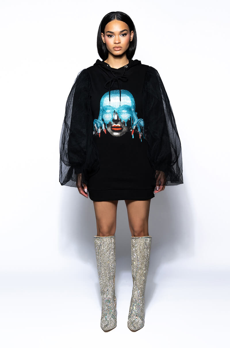 READ MY MIND SWEATSHIRT DRESS