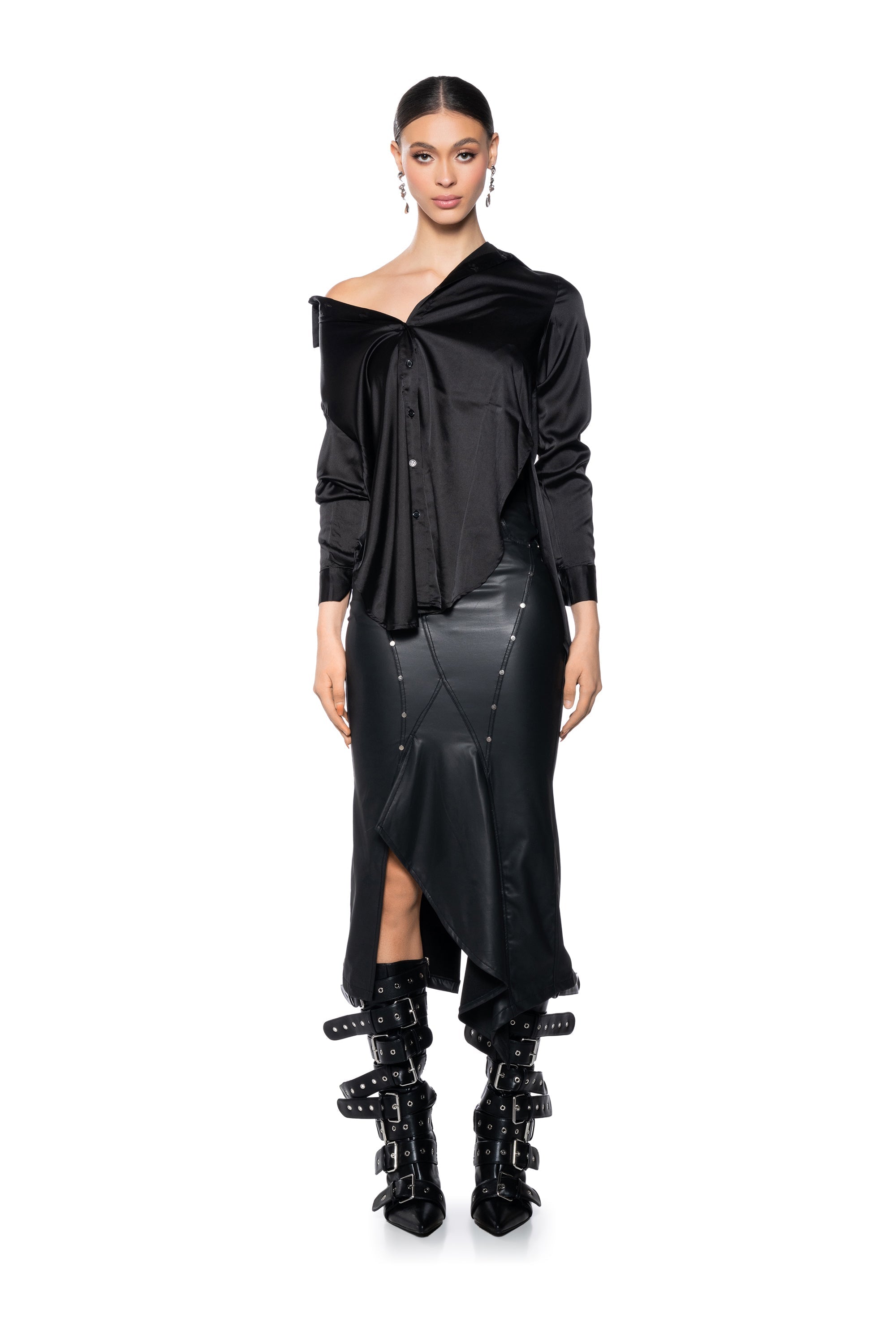 READY FOR ANY OCCASION SATIN SHIRT