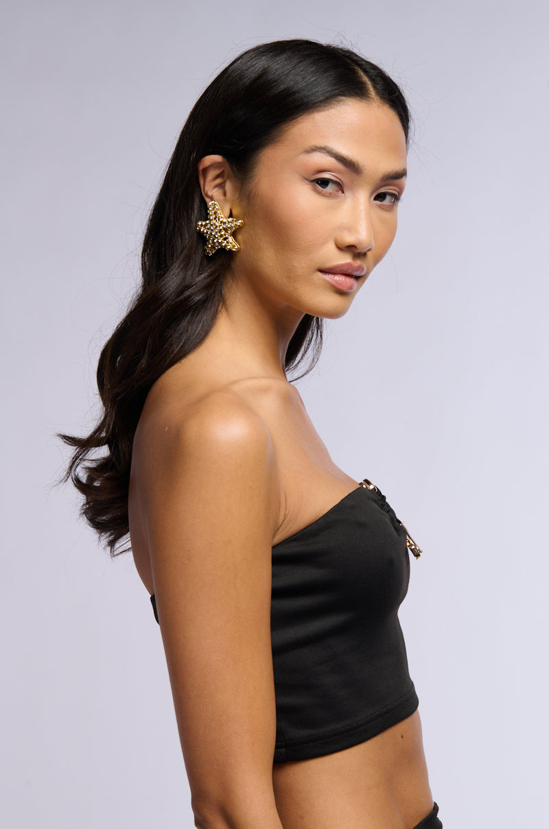 RILEY TUBE TOP IN BLACK
