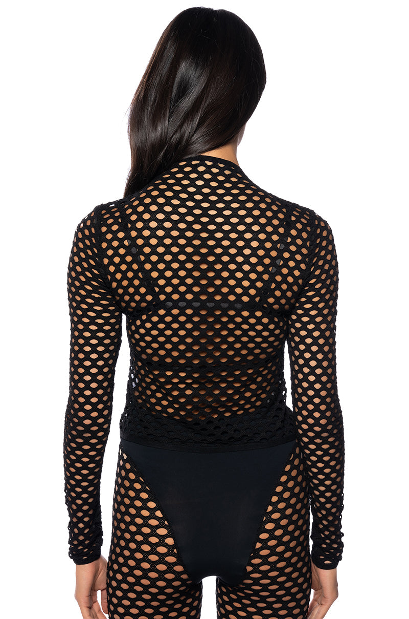 RUNNIN UP LONG SLEEVE SEAMLESS CROP TOP