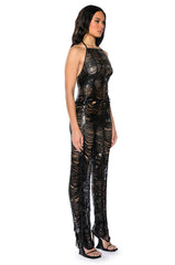 SENORITA EMBELLISHED HALTER TOP