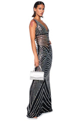 SHOW UP TO SHOW OFF EMBELLISHED MAXI DRESS