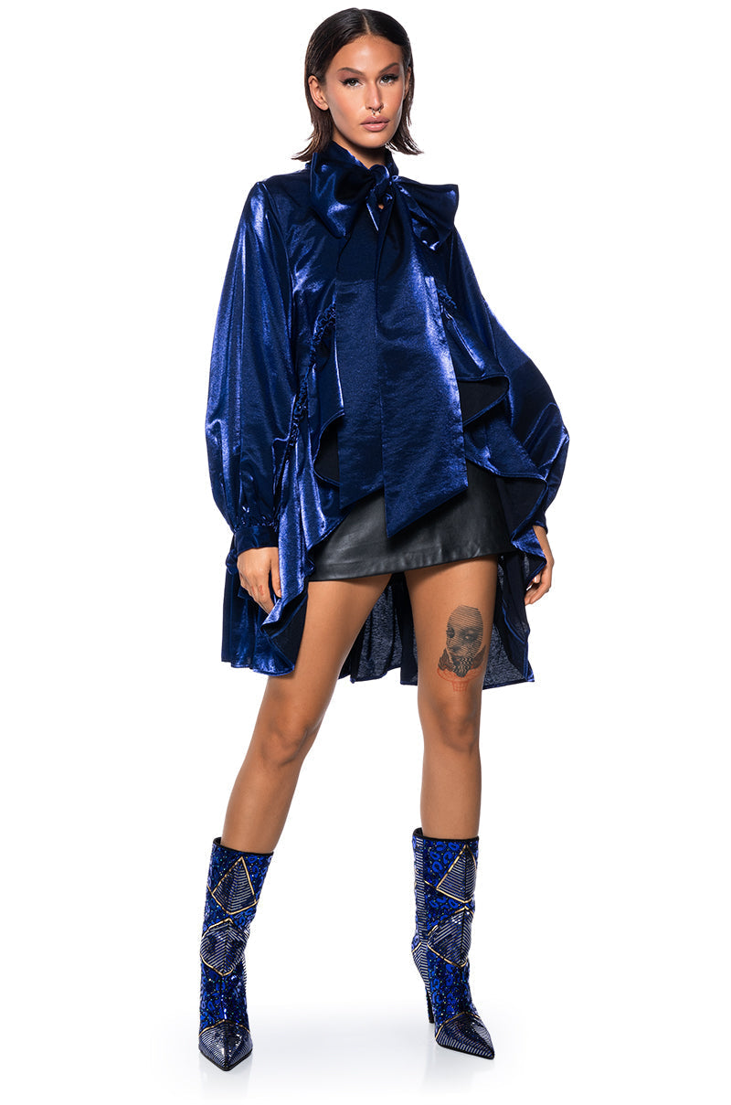 SIGNIFICANTLY ME RUFFLE HEM BLOUSE
