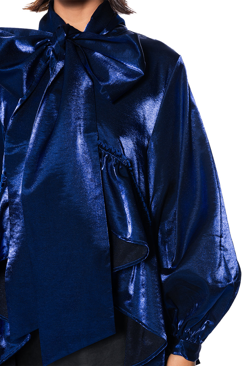 SIGNIFICANTLY ME RUFFLE HEM BLOUSE