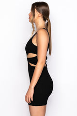 SO FIRE BODYCON CUT OUT MIDI DRESS