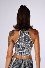 SO FLASHY MINERAL WASHED CROPPED TANK TOP