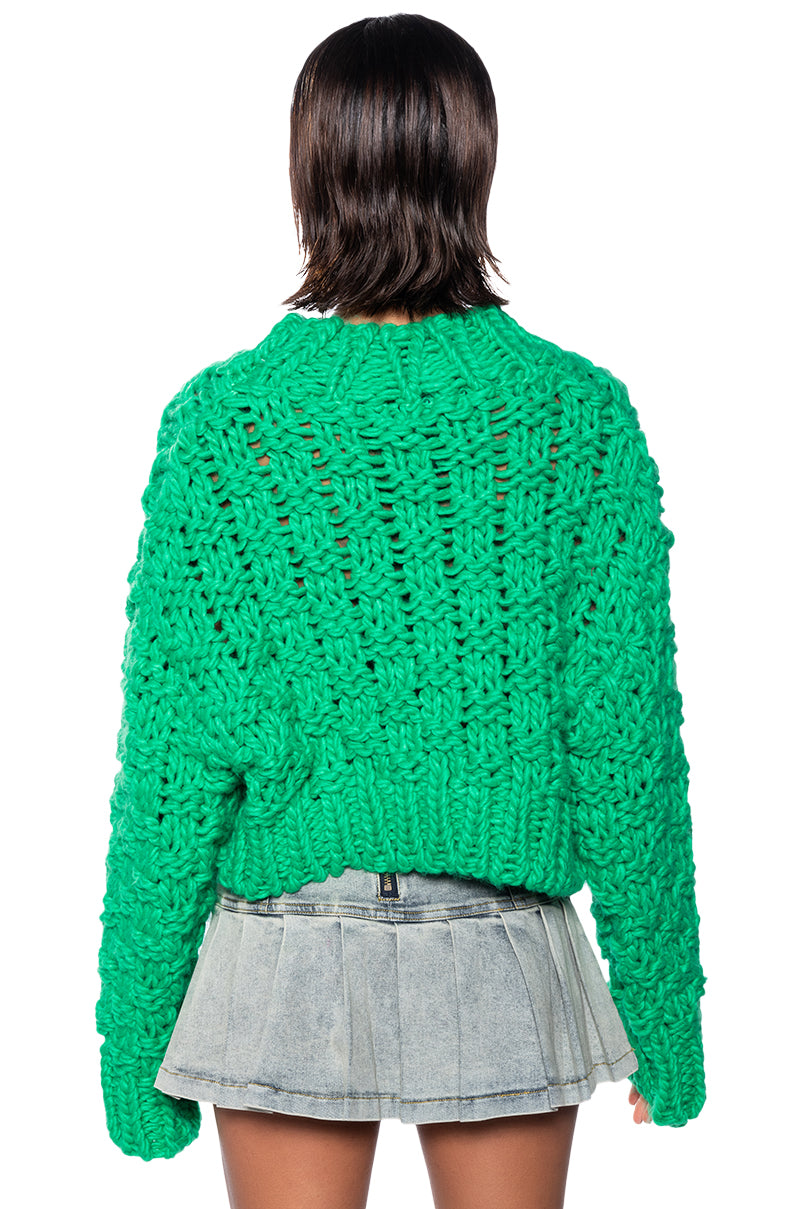 SUPER SHY CHUNKY KNIT DOLMAN SLEEVE SWEATER