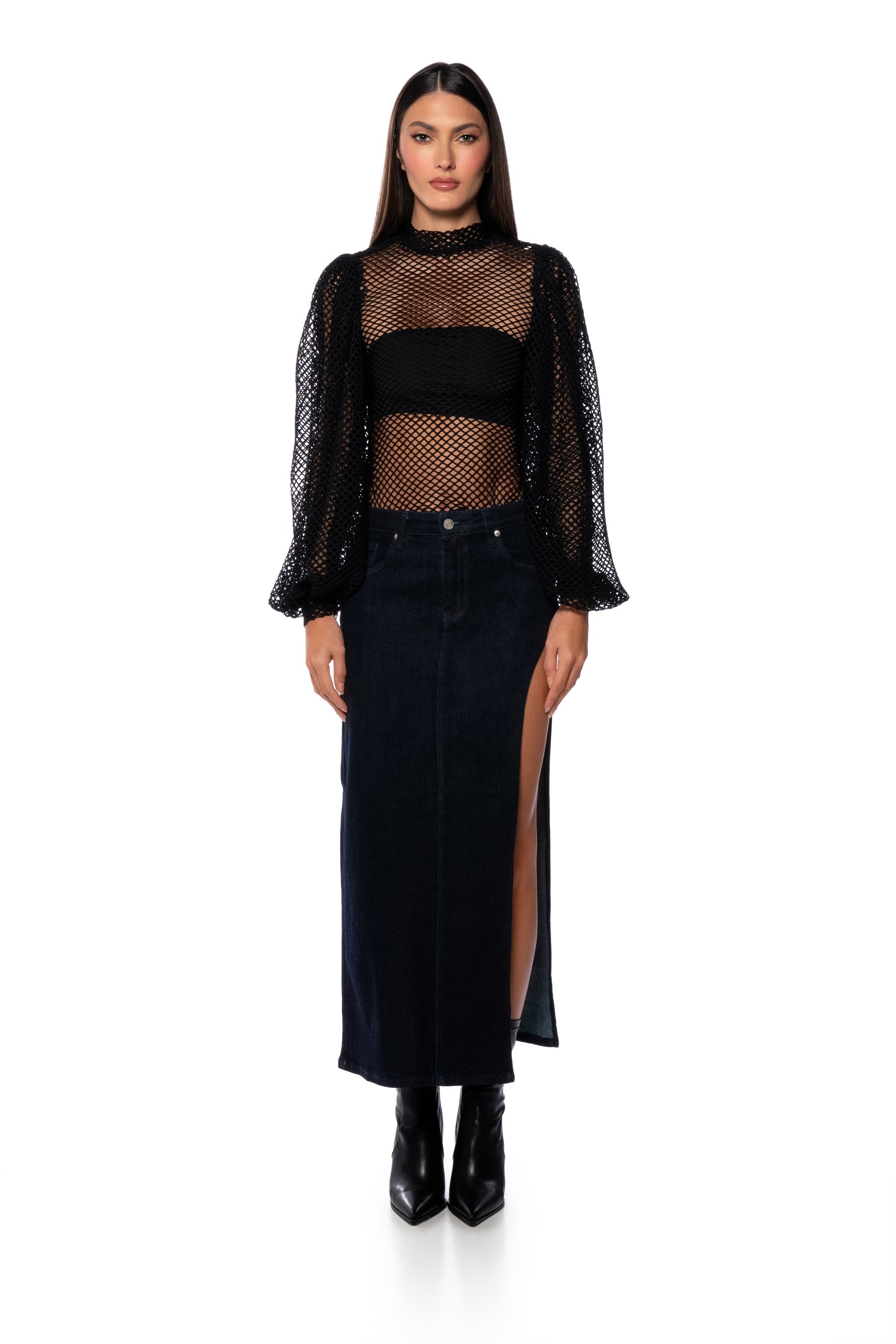 SWEET NOTHINGS NETTED BLOUSE