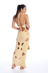TALK ABOUT ME CROCHET MAXI DRESS