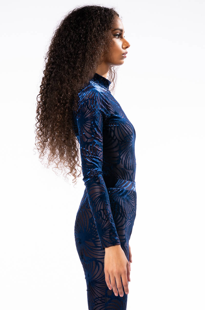 TROPIC LIKE ITS HOT LONG SLEEVE MOCK NECK BODYSUIT
