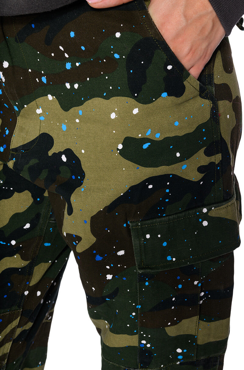 TRY ME PAINTED WIDE LEG CARGO
