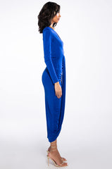WALK THE WALK LONG SLEEVE MIDI DRESS