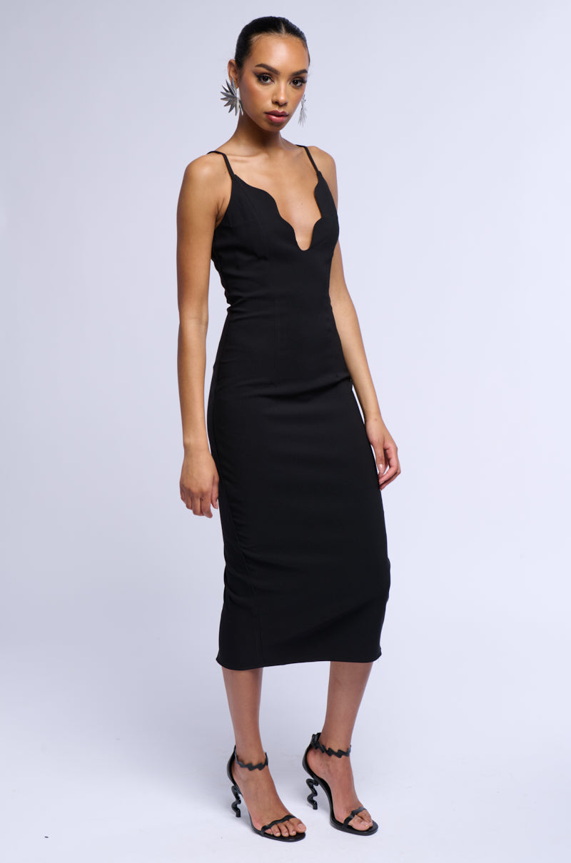 WAVY BABY MIDI DRESS