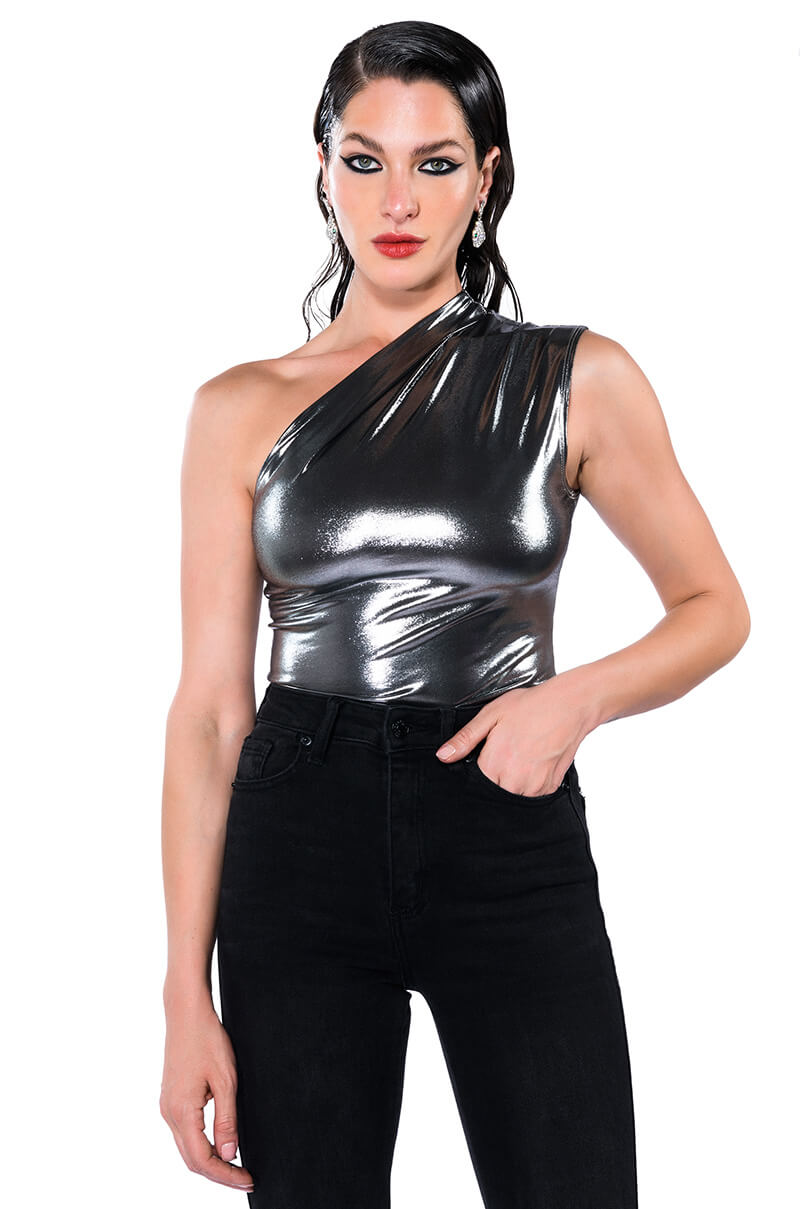 WILD CHILD METALLIC BODYSUIT