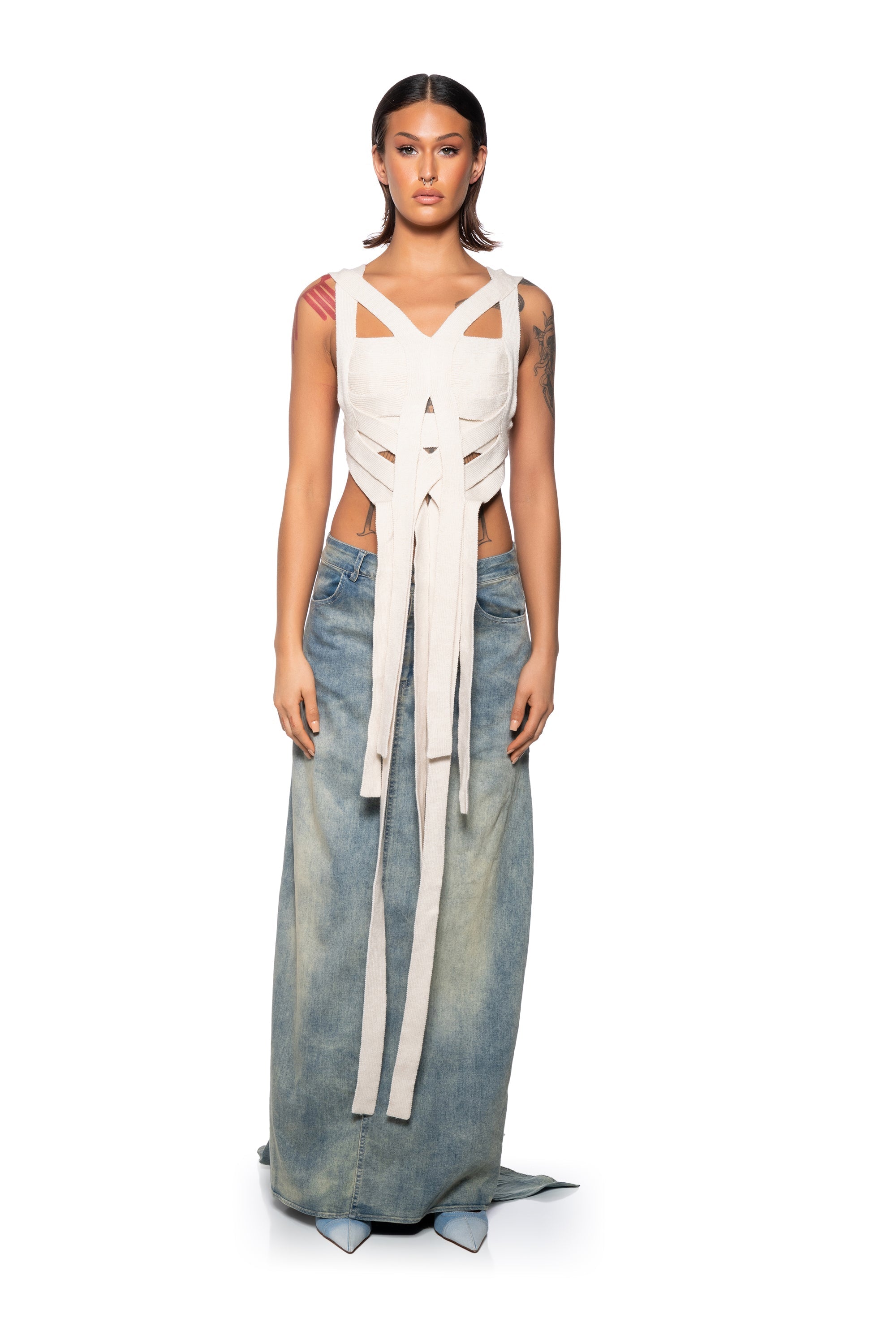 WINNIE SLEEVELESS KNIT TOP