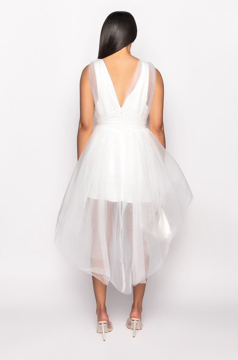 WOKE UP LIKE THIS MINI TULLE DRESS