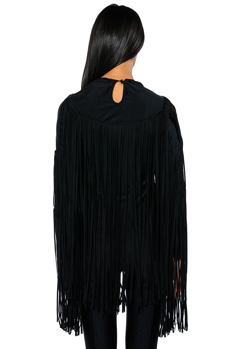 YOU ARE TROUBLE SLEEVELESS STATEMENT TOP