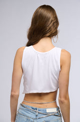 YOU WISH BABE SLEEVELESS RIB KNIT TANK